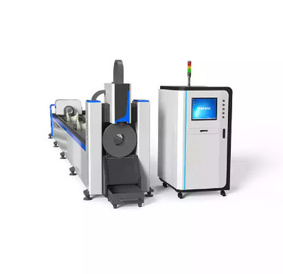 6016T 6000w برش لیزری فیبر دستگاه برش لوله فلزی لیزری دستگاه تغذیه خودکار
